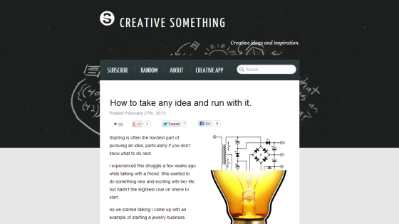 Creative Something Homepage